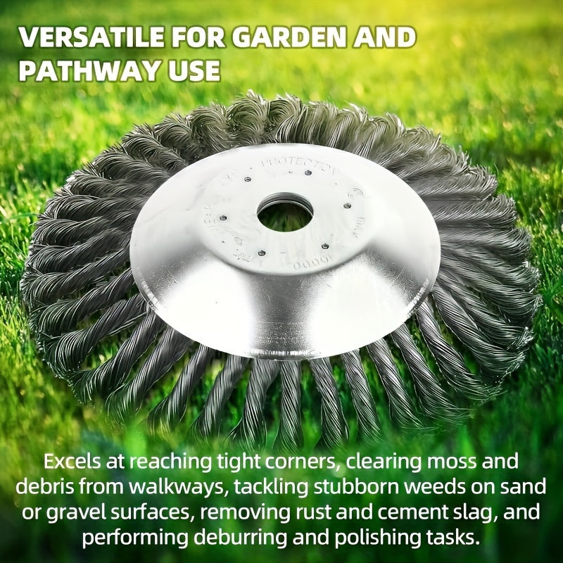 1pc Premium Steel Wire Grass Trimmer Head - Efficient Rust-Resistant Brush Cutter Mower Wire Weeding Head for Garden Lawn Mower - Durable, Easy to Install, And Perfect for Lawn Care RISE DEFENSE SYSTEMS.AI PRODUCTS
