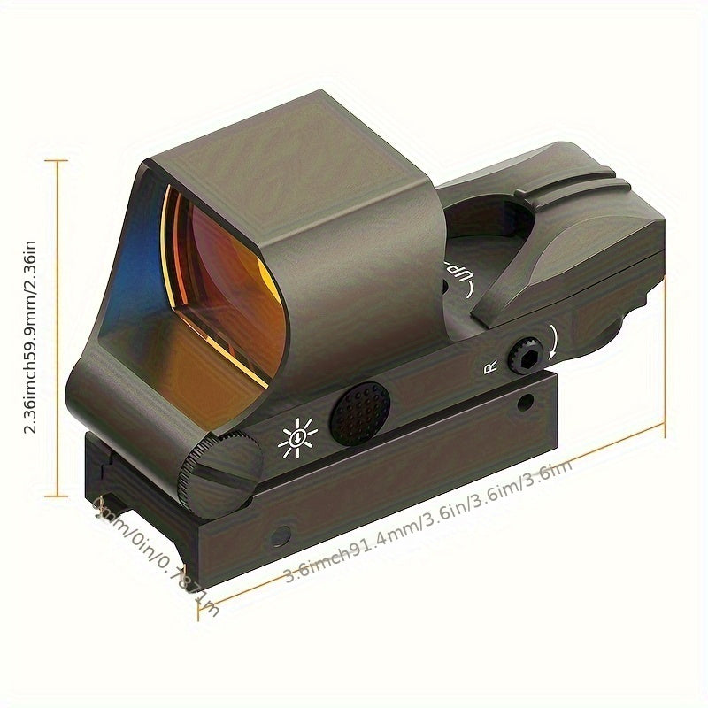 Sight, Multiple Reticle System Red Dot Sight With Picatinny Rail Mount, Absolute Co-Witness RISE DEFENSE SYSTEMS.AI PRODUCTS