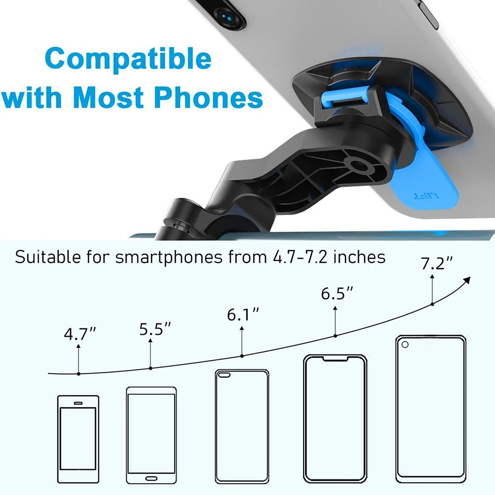Bicycle Quadlock Moto Support Bike Phone Holder Bicycle Phone Stand Ram Mount MTB Bicycle Scooter Security Cell Phone Accessory - RISE DEFENSE SYSTEMS.AI PRODUCTS