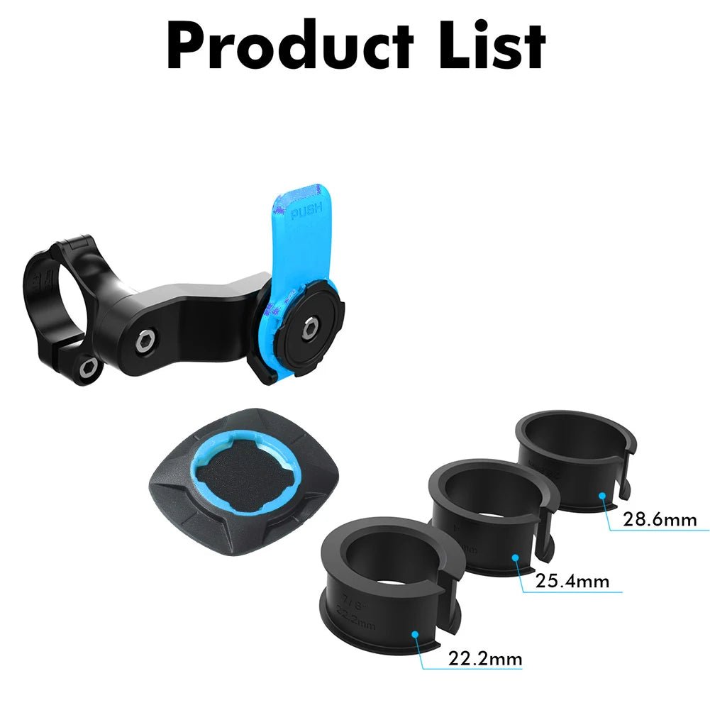 Bicycle Quadlock Moto Support Bike Phone Holder Bicycle Phone Stand Ram Mount MTB Bicycle Scooter Security Cell Phone Accessory - RISE DEFENSE SYSTEMS.AI PRODUCTS