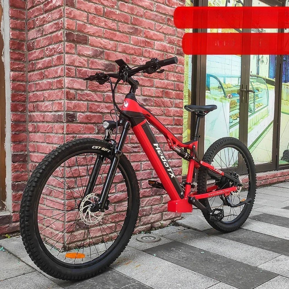 HEDATX19 1000W New 29 - inch Electric Bike Aluminum Alloy Full Suspension Electric Bicycle 48V 19.2ah Iithium Battery MTB Ebike - RISE DEFENSE SYSTEMS.AI PRODUCTS