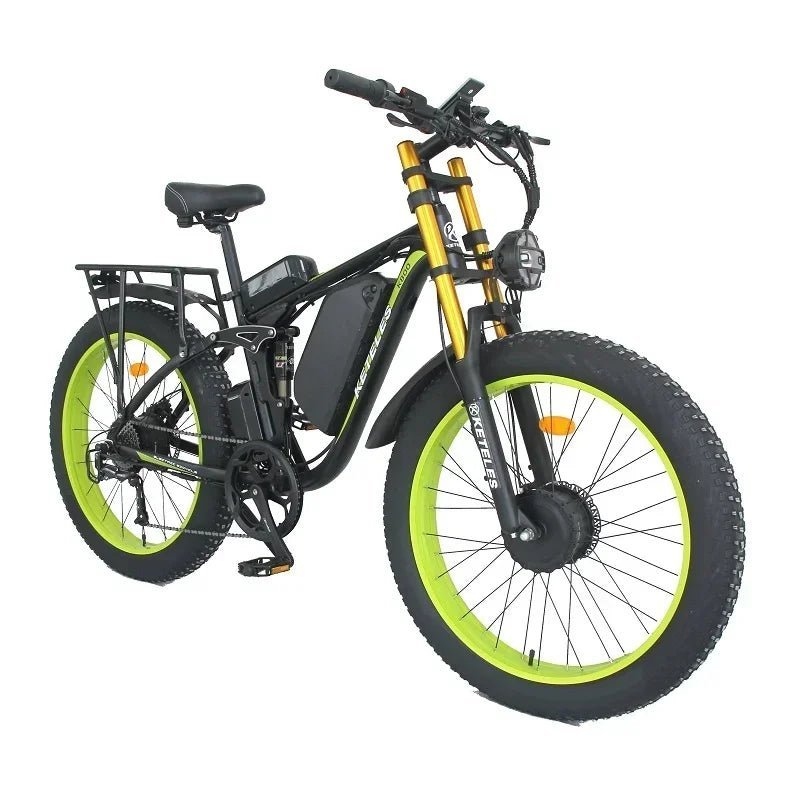 New Keteles - K800 Pro 2000W Dual Motor 48V 23AH 26*4.0 Fat Tire Hydraulic Brake Soft Tail Frame Hydraulic Big Front Fork Ebike - RISE DEFENSE SYSTEMS.AI PRODUCTS