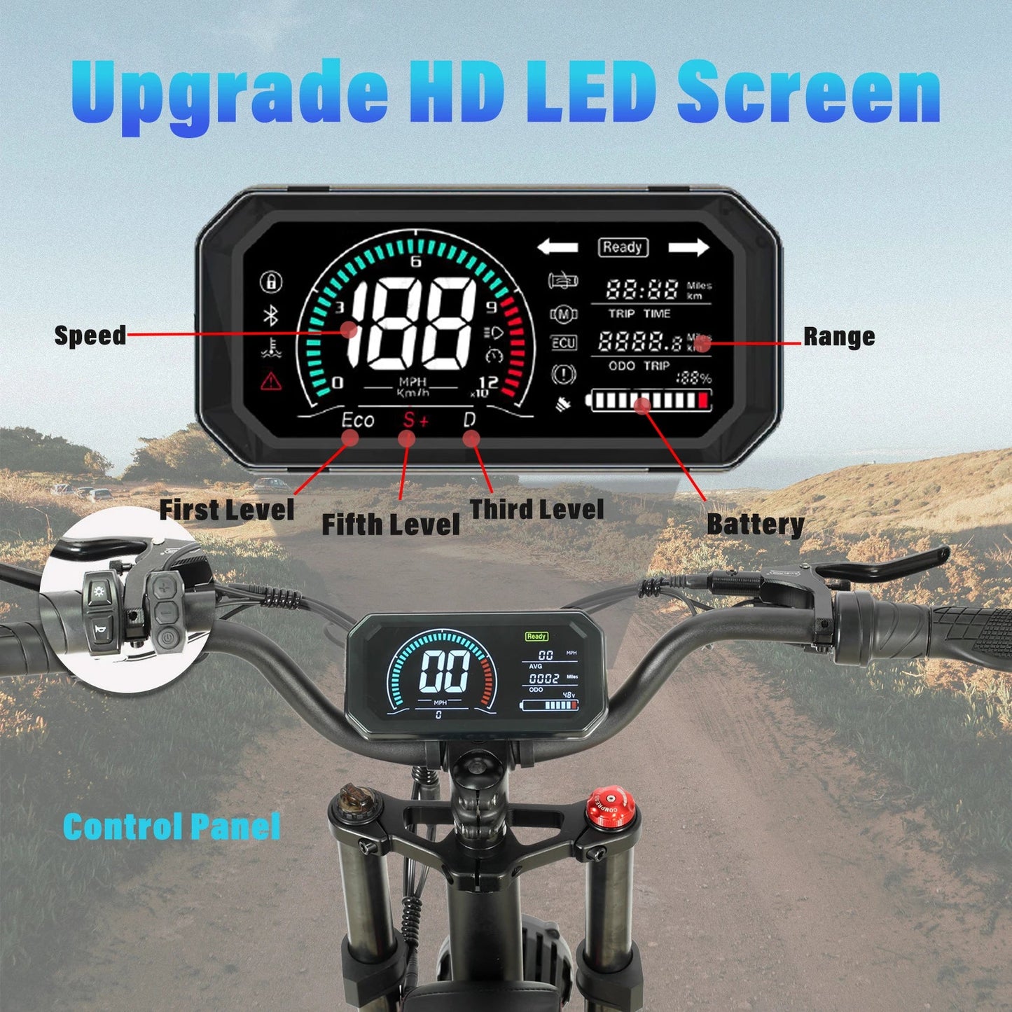 Nexusrider ThunderStrike Electric Dirt Bike Motorcycle 20inch Dual 2000W Full Suspension E Mountain City Bike For Adults Man - RISE DEFENSE SYSTEMS.AI PRODUCTS