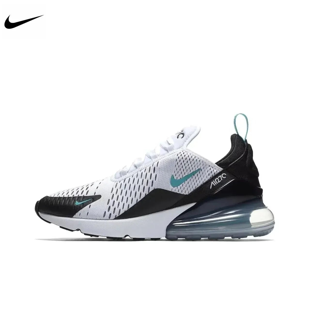 Nike Air Max 270 Mesh Shock Absorption Non - Slip Abrasion Resistant Low Top Air Cushion Running Shoes Unisex Black & White - RISE DEFENSE SYSTEMS.AI PRODUCTS