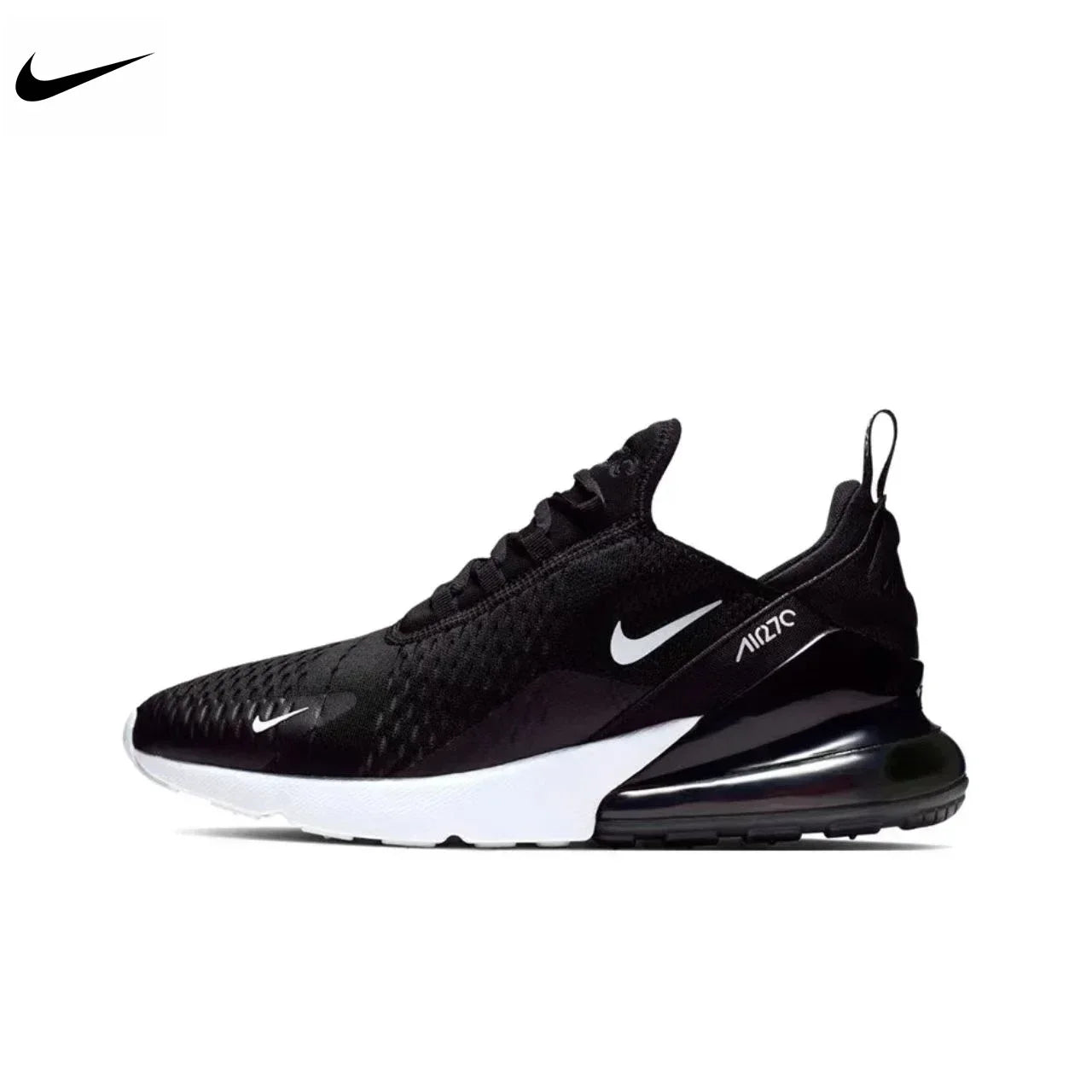 Nike Air Max 270 Mesh Shock Absorption Non - Slip Abrasion Resistant Low Top Air Cushion Running Shoes Unisex Black & White - RISE DEFENSE SYSTEMS.AI PRODUCTS