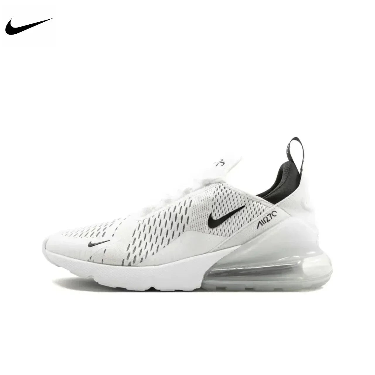 Nike Air Max 270 Mesh Shock Absorption Non - Slip Abrasion Resistant Low Top Air Cushion Running Shoes Unisex Black & White - RISE DEFENSE SYSTEMS.AI PRODUCTS