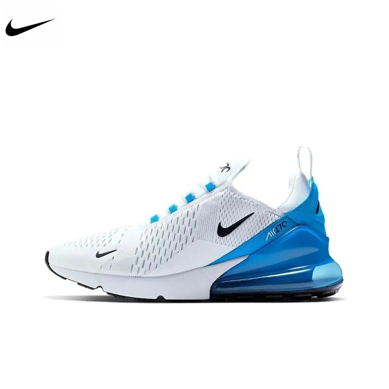 Nike Air Max 270 Mesh Shock Absorption Non - Slip Abrasion Resistant Low Top Air Cushion Running Shoes Unisex Black & White - RISE DEFENSE SYSTEMS.AI PRODUCTS