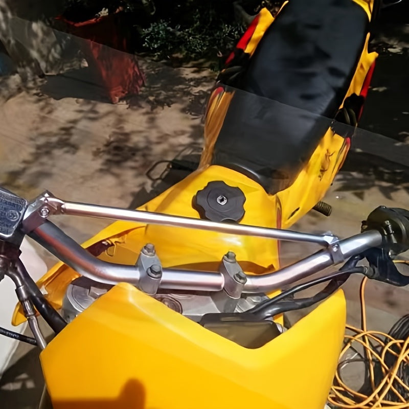 Aluminum 7/8'' 22mm Drag Bar Tracker Steering Wheel Balance Bar - Enhance Riding Stability and Control - Fits Honda, Suzuki, Kawasaki, Yamaha, and Chopper Motorcycles RISE DEFENSE SYSTEMS.AI PRODUCTS