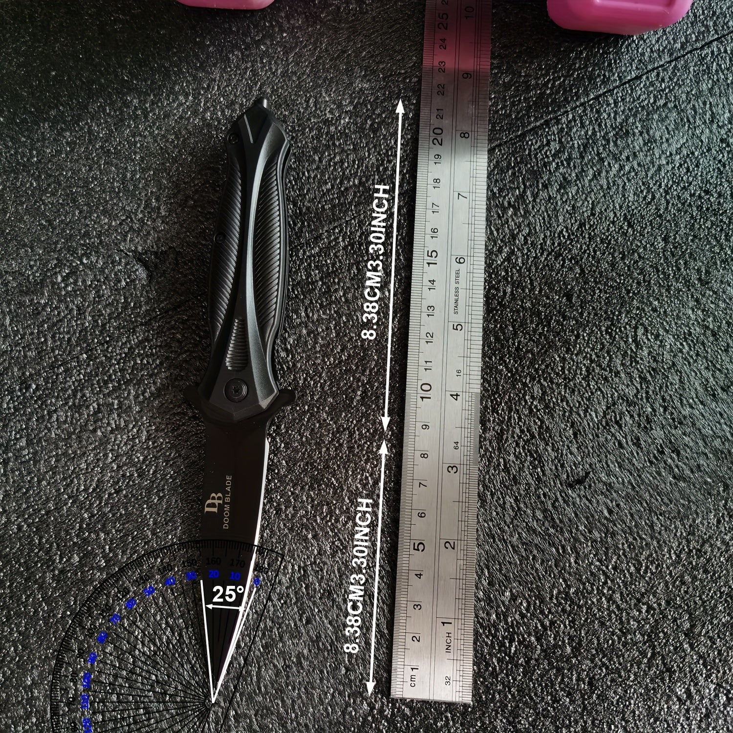 7CR13MOV Blade Folding Knife - High Hardness 58HRC Camping Survival Fishing Tool with Durable Construction and Sharp Edge RISE DEFENSE SYSTEMS.AI PRODUCTS