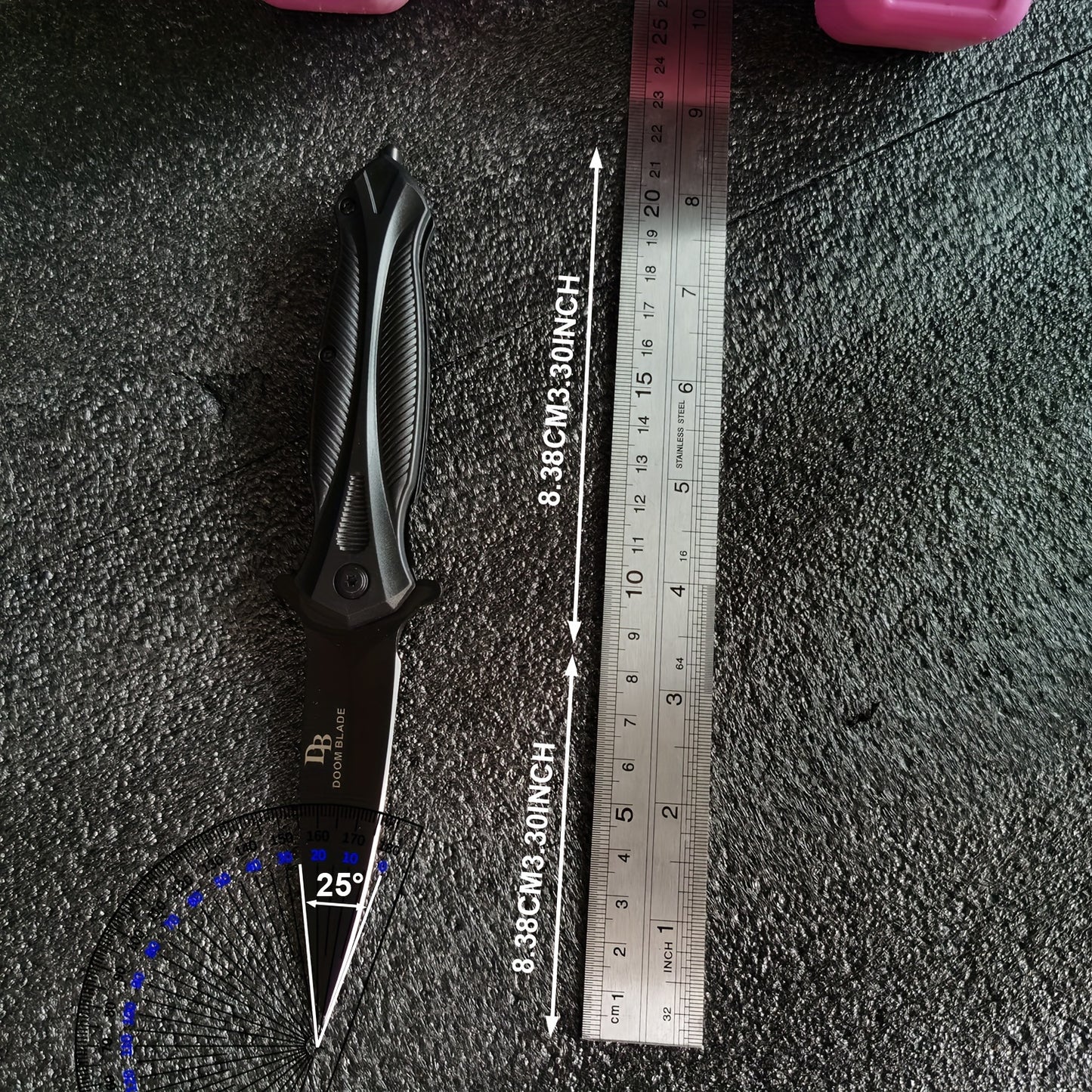 7CR13MOV Blade Folding Knife - High Hardness 58HRC Camping Survival Fishing Tool with Durable Construction and Sharp Edge RISE DEFENSE SYSTEMS.AI PRODUCTS