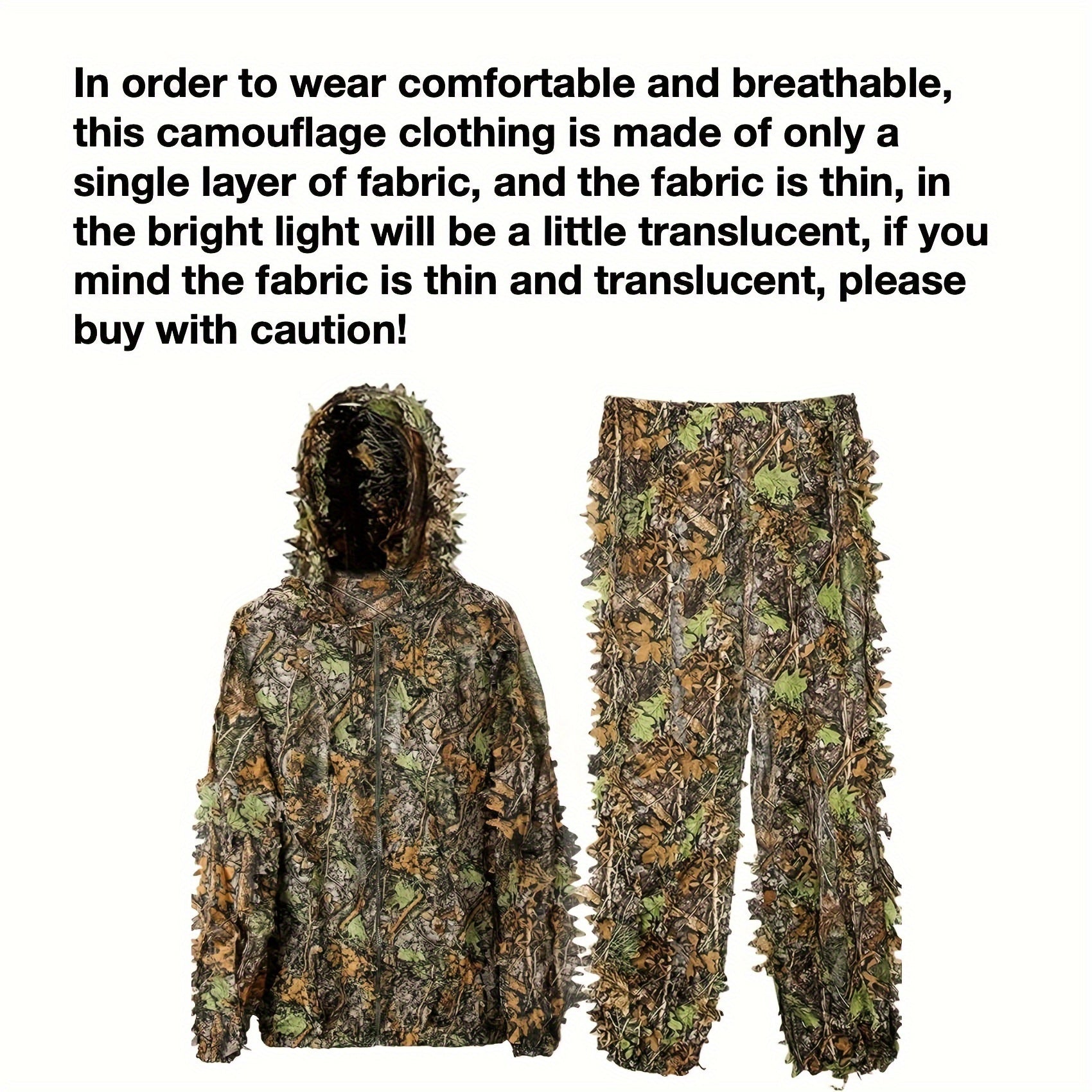 Lightweight 3D Leafy Camo Suit For Hunting, Shooting, Airsoft, And Wildlife Photography - Perfect Camouflage Gear For Turkey Hunting And More RISE DEFENSE SYSTEMS.AI PRODUCTS