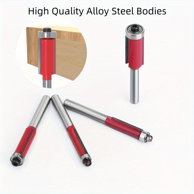 Smooth & Precise Wood Finishes: 4-Piece Professional Router Bit Set - Versatile And Easy To Use For DIY Projects RISE DEFENSE SYSTEMS.AI PRODUCTS