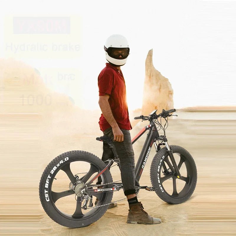 2025 New YX90M Electric Bicycle 1000W48V13.6Ah High Speed Motor Fat Tire 26 Inch Bicycle with Hydraulic Brake Full Suspension - RISE DEFENSE SYSTEMS.AI PRODUCTS