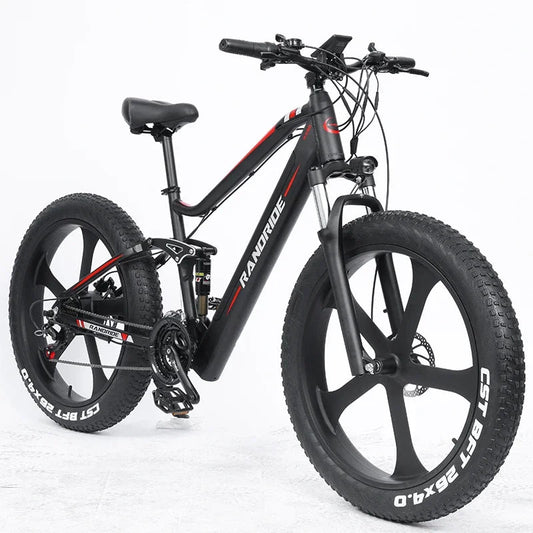 2025 New YX90M Electric Bicycle 1000W48V13.6Ah High Speed Motor Fat Tire 26 Inch Bicycle with Hydraulic Brake Full Suspension - RISE DEFENSE SYSTEMS.AI PRODUCTS