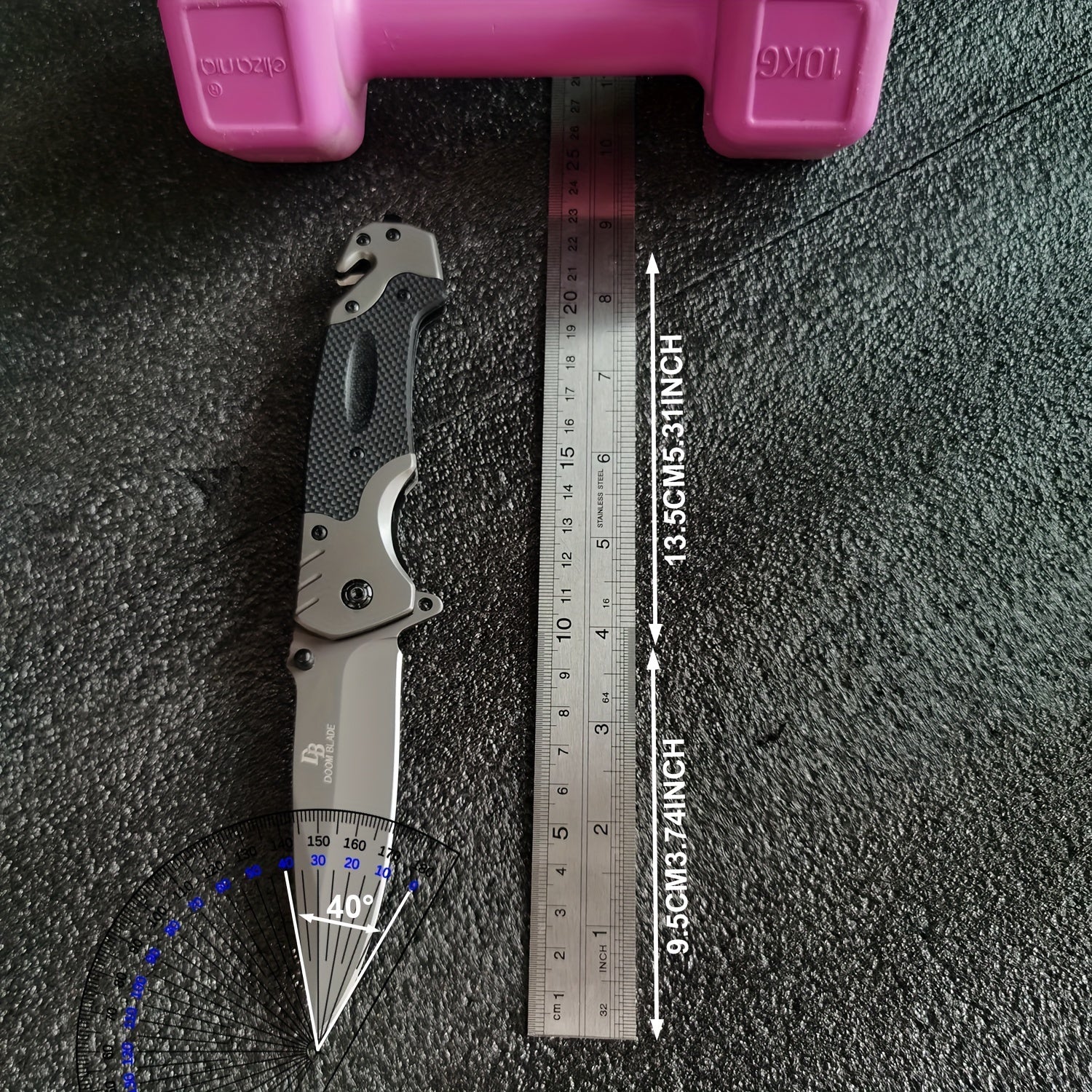 7CR13MOV Blade Folding Knife - High Hardness 58HRC Camping Survival Fishing Tool with Durable Construction and Sharp Edge RISE DEFENSE SYSTEMS.AI PRODUCTS