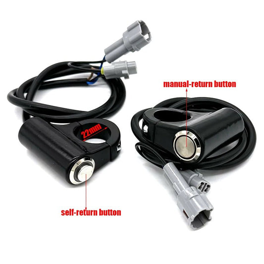 22mm Motorcycle Plug And Play Headlight Kill LED Switch Button For Sur - Ron Surron Light Bee S X Motocross Parts Aluminium Alloy - RISE DEFENSE SYSTEMS.AI PRODUCTS