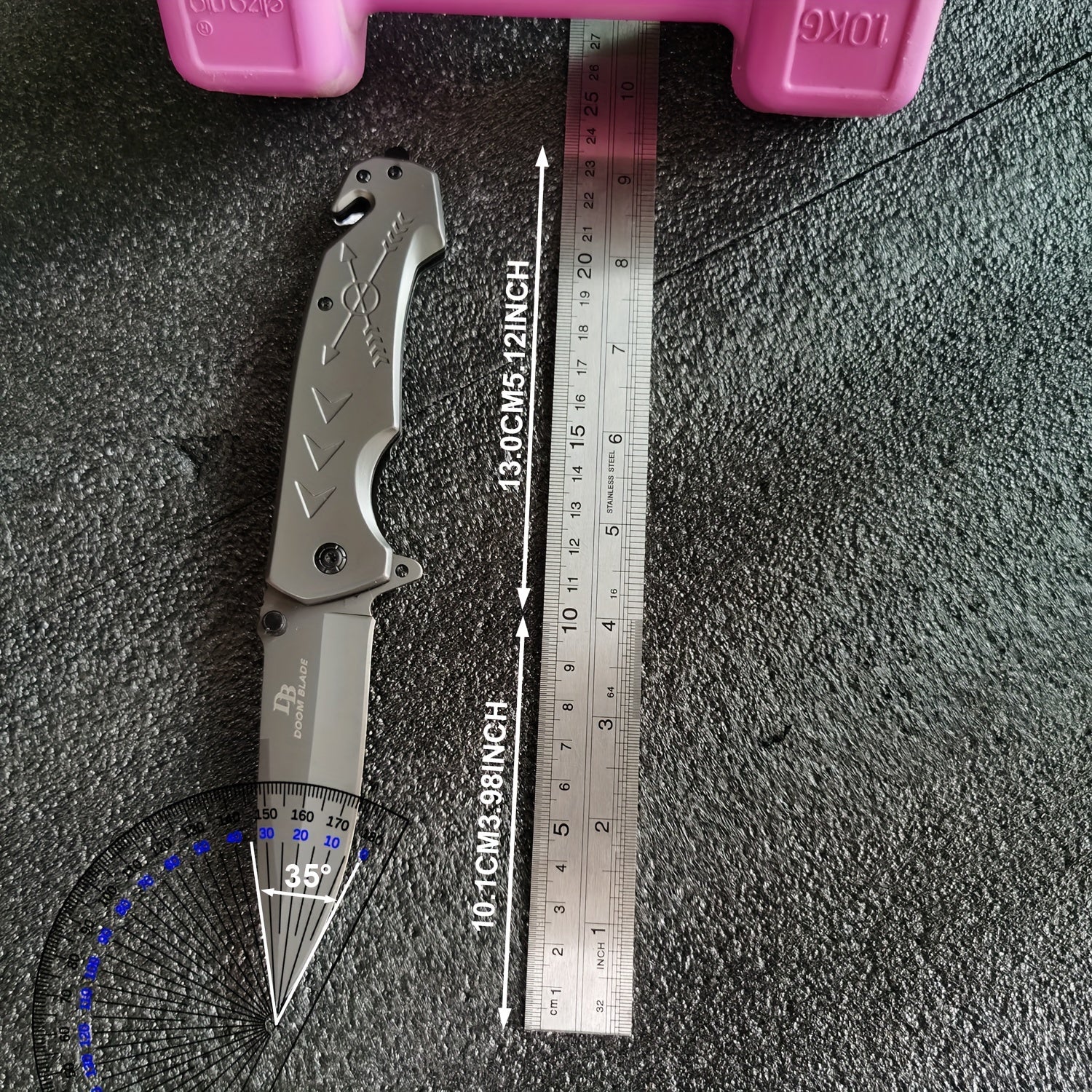 7CR13MOV Blade Folding Knife - High Hardness 58HRC Camping Survival Fishing Tool with Durable Construction and Sharp Edge RISE DEFENSE SYSTEMS.AI PRODUCTS