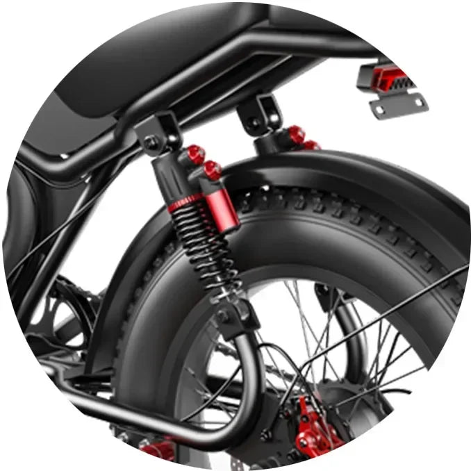 24 Year New Retro Electric Bicycle C93 2000W Super Motor 23AH Large Capacity Battery Hydraulic Brake 20 inch Fat Tires - RISE DEFENSE SYSTEMS.AI PRODUCTS