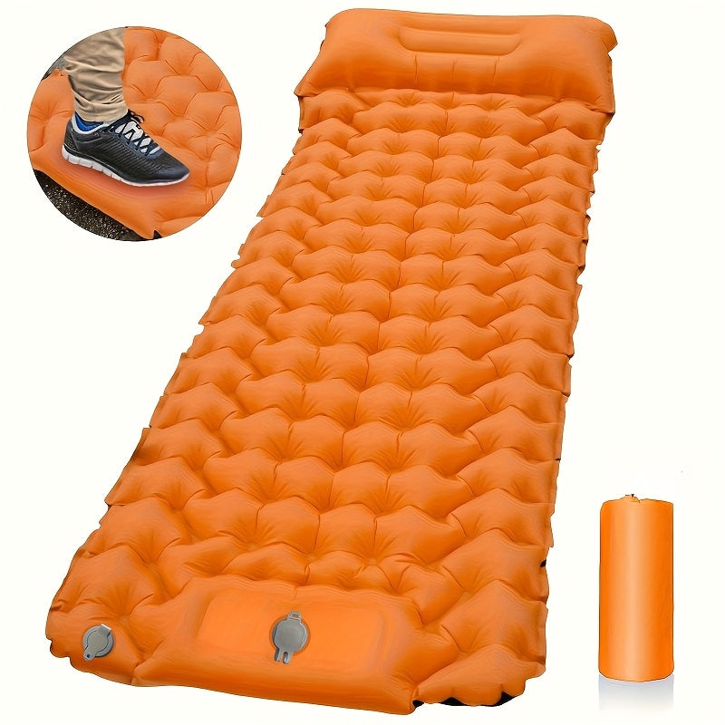 Ultralight Camping Inflatable Air Cushion Mattress With Pillows, Travel Folding Bed For Outdoor Hiking Trekking RISE DEFENSE SYSTEMS.AI PRODUCTS
