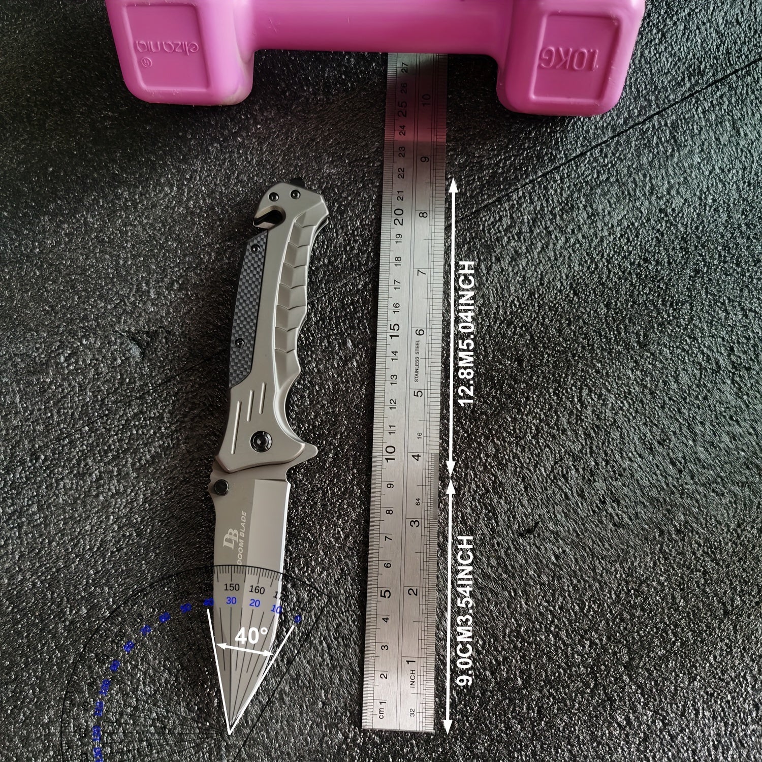 7CR13MOV Blade Folding Knife - High Hardness 58HRC Camping Survival Fishing Tool with Durable Construction and Sharp Edge RISE DEFENSE SYSTEMS.AI PRODUCTS