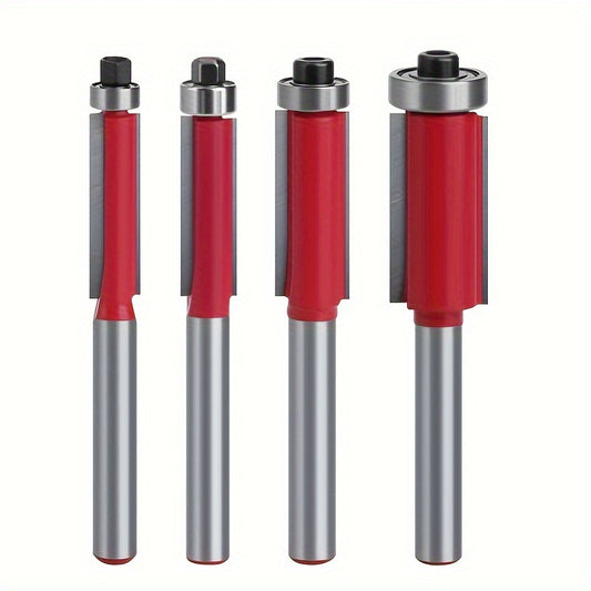Smooth & Precise Wood Finishes: 4-Piece Professional Router Bit Set - Versatile And Easy To Use For DIY Projects RISE DEFENSE SYSTEMS.AI PRODUCTS