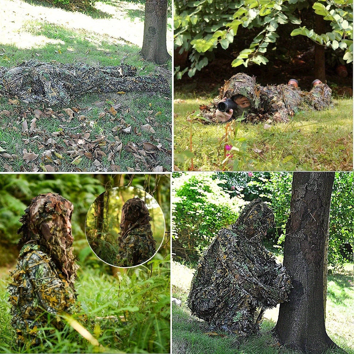 Lightweight 3D Leafy Camo Suit For Hunting, Shooting, Airsoft, And Wildlife Photography - Perfect Camouflage Gear For Turkey Hunting And More RISE DEFENSE SYSTEMS.AI PRODUCTS