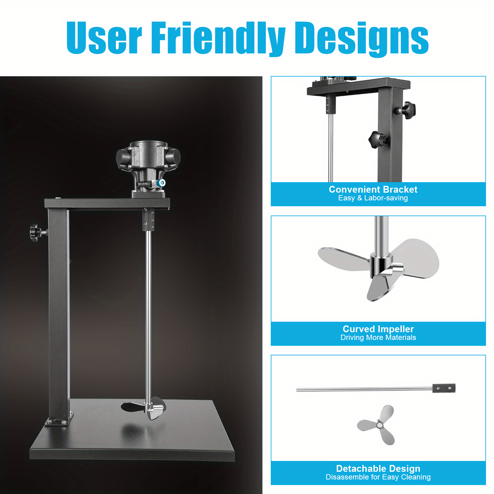 5 Gallon Pneumatic Paint Mixer - Stand Air Agitator Blender Stirrer Mixing Tool RISE DEFENSE SYSTEMS.AI PRODUCTS