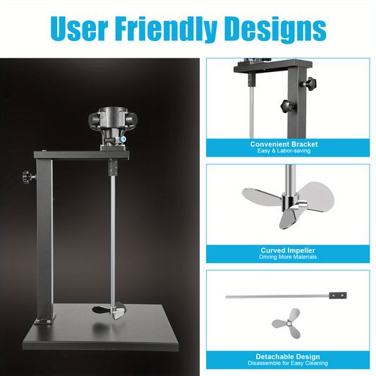 5 Gallon Pneumatic Paint Mixer - Stand Air Agitator Blender Stirrer Mixing Tool RISE DEFENSE SYSTEMS.AI PRODUCTS