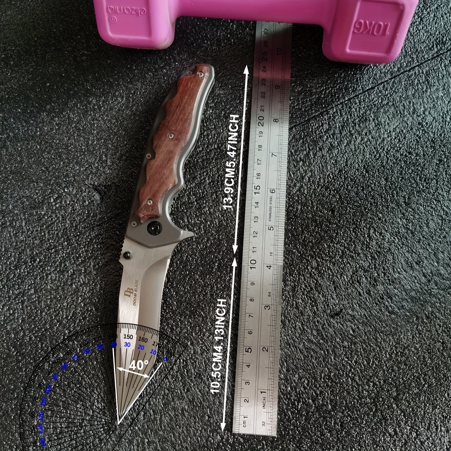 7CR13MOV Blade Folding Knife - High Hardness 58HRC Camping Survival Fishing Tool with Durable Construction and Sharp Edge RISE DEFENSE SYSTEMS.AI PRODUCTS
