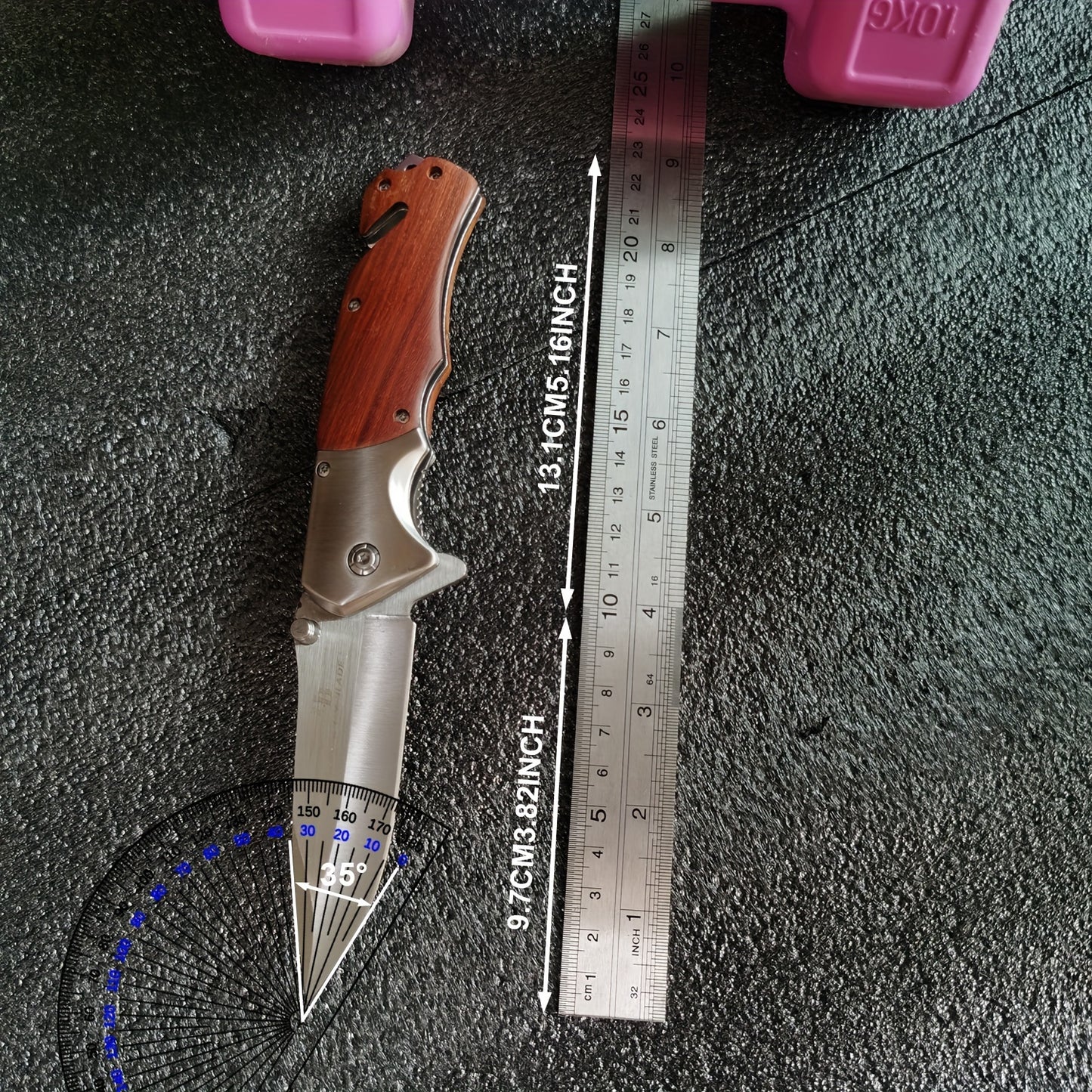7CR13MOV Blade Folding Knife - High Hardness 58HRC Camping Survival Fishing Tool with Durable Construction and Sharp Edge RISE DEFENSE SYSTEMS.AI PRODUCTS