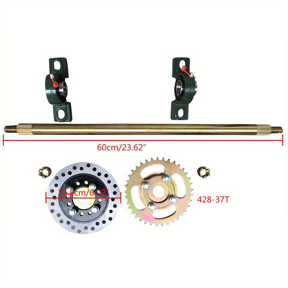 For Go Kart Buggy ATV Snow Sand Snowmobile Gasoline Motor Rear Axle Track Kit RISE DEFENSE SYSTEMS.AI PRODUCTS