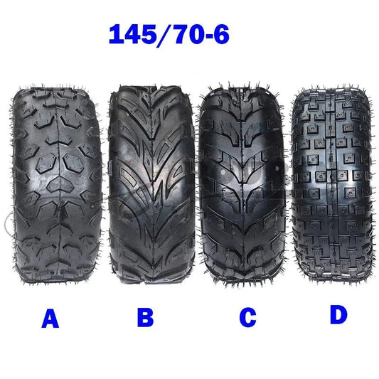6 Inch ATV Tire 145/70 - 6 four wheel vehcile Fit for 50cc 70cc 110cc Small Front Or Rear Wheels - RISE DEFENSE SYSTEMS.AI PRODUCTS
