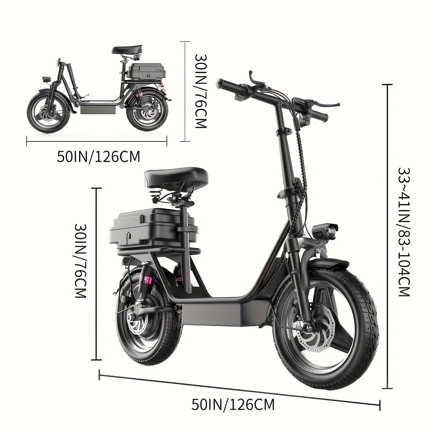 High-Speed Electric Scooter for Adults - 500W 650W Peak Motor, 20mph Top Speed, 30Miles Long Range, Comfortable Seat, Dual Disc Brakes, Perfect for Commuters and Travelers RISE DEFENSE SYSTEMS.AI PRODUCTS