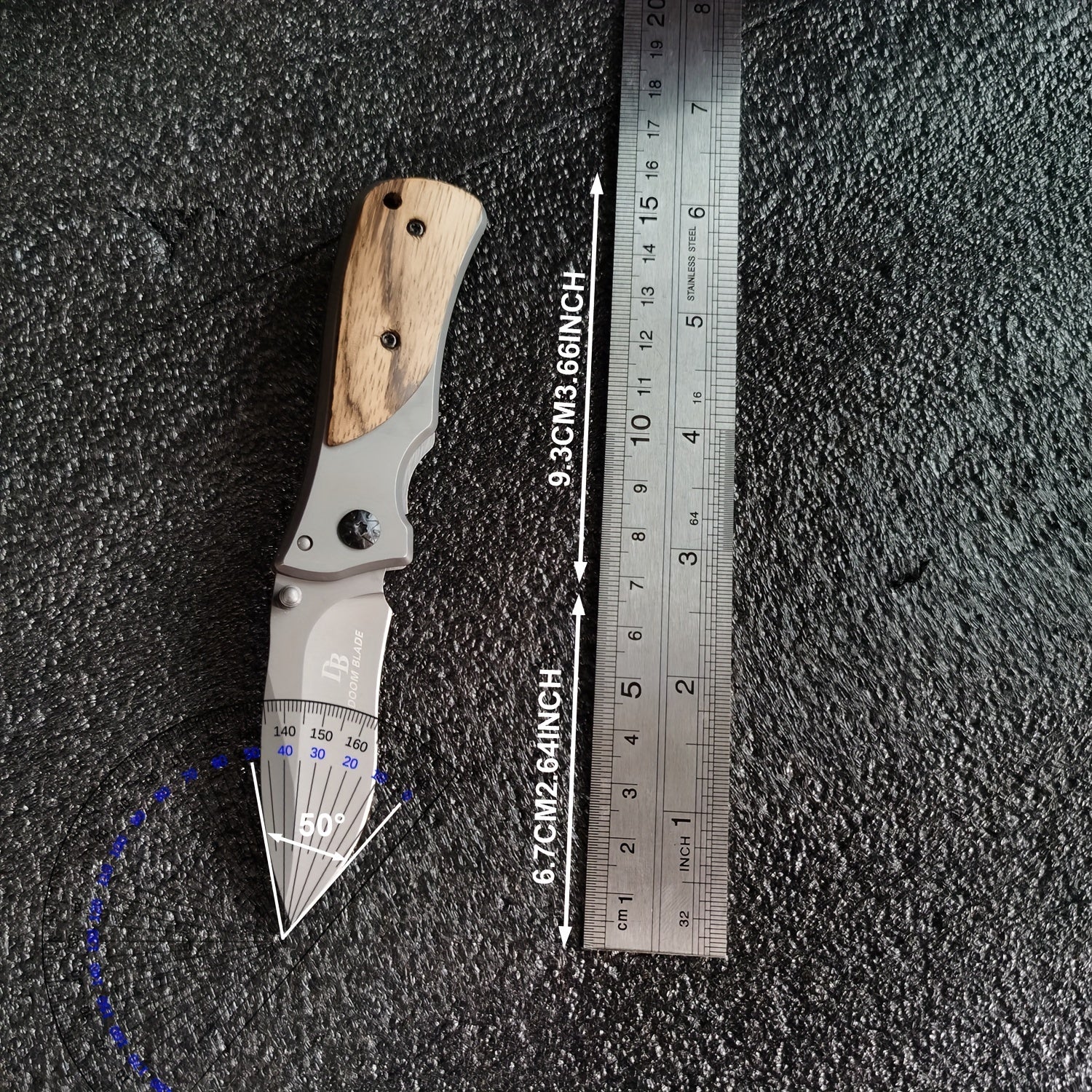 7CR13MOV Blade Folding Knife - High Hardness 58HRC Camping Survival Fishing Tool with Durable Construction and Sharp Edge RISE DEFENSE SYSTEMS.AI PRODUCTS