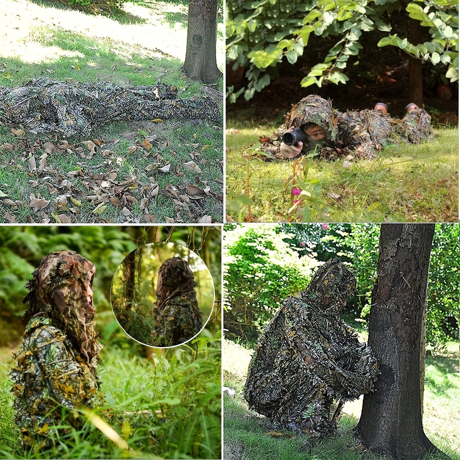 Lightweight 3D Leafy Camo Suit For Hunting, Shooting, Airsoft, And Wildlife Photography - Perfect Camouflage Gear For Turkey Hunting And More RISE DEFENSE SYSTEMS.AI PRODUCTS