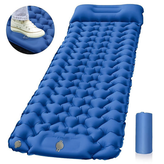 Ultralight Camping Inflatable Air Cushion Mattress With Pillows, Travel Folding Bed For Outdoor Hiking Trekking RISE DEFENSE SYSTEMS.AI PRODUCTS
