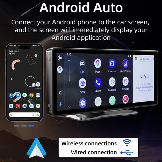 9.3 Inch Wireless Carplay Android Auto Car Radio HD Touch Screen Car MP5 Multimedia Player GPS Wifi Bluetooth Auto Link FM Radio - RISE DEFENSE SYSTEMS.AI PRODUCTS