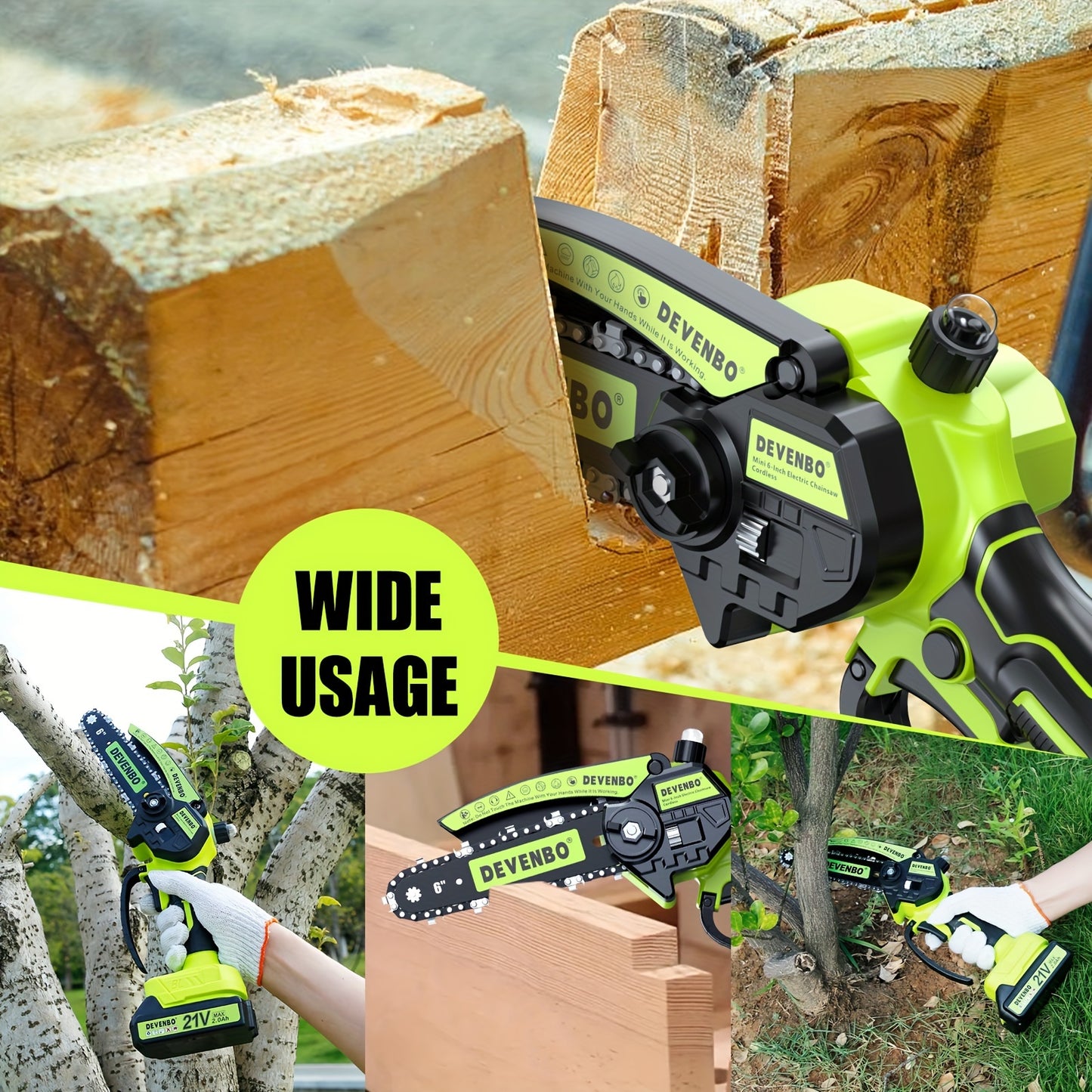 Mini Chainsaw, 6-Inch Chain Saw, 2000mAh Batteries, Seniors Friendly Portable Handheld Chainsaw, Mini Chainsaw Cordless For Wood Cutting Tree Trimming DIY Projects Gardening Campin RISE DEFENSE SYSTEMS.AI PRODUCTS