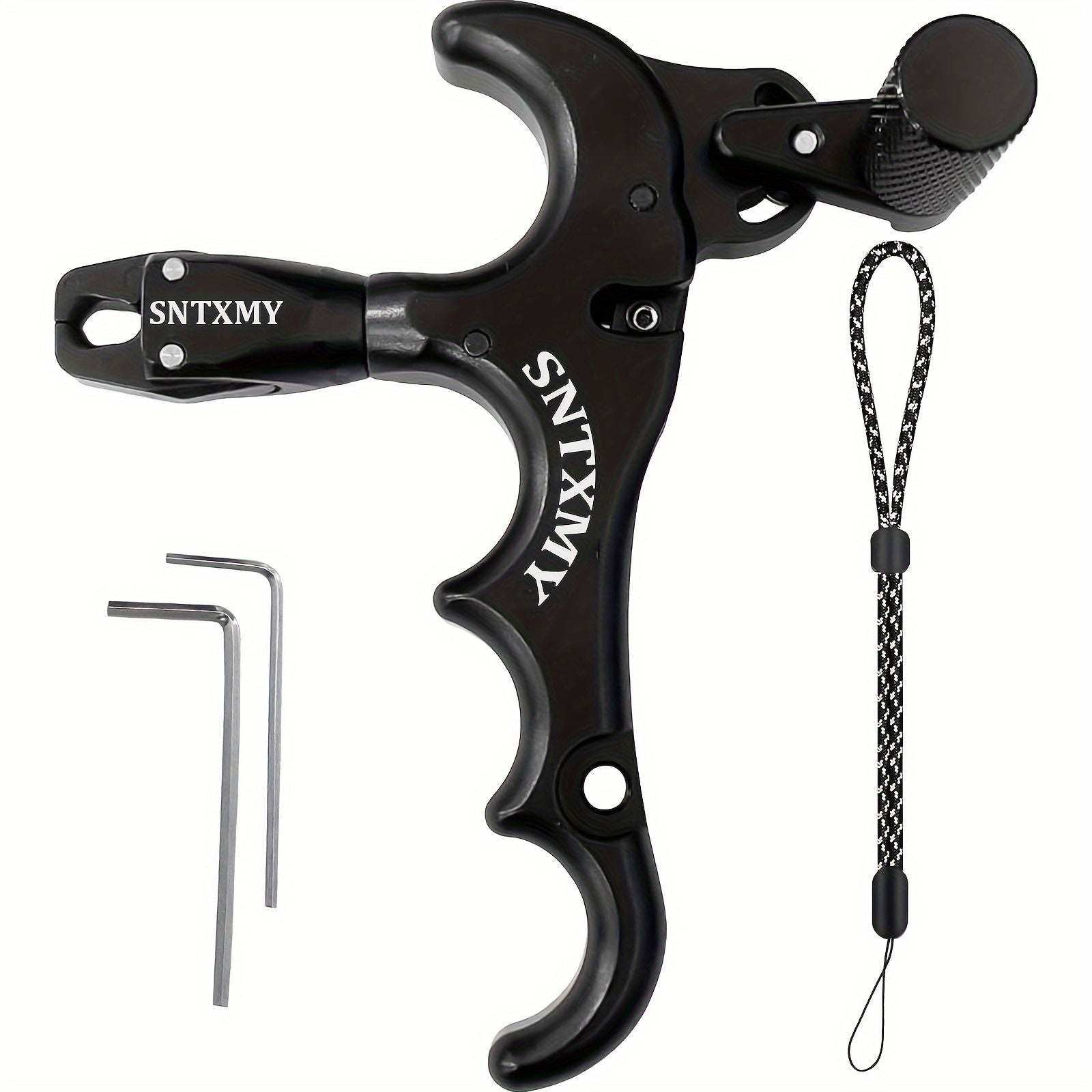 Compound Bow Release, Aluminum Alloy Golden 360° Rotating Arrow Release, Compound Bow Trigger Thumb Release RISE DEFENSE SYSTEMS.AI PRODUCTS
