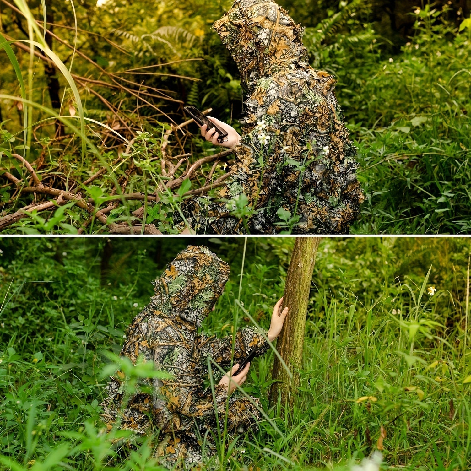 Lightweight 3D Leafy Camo Suit For Hunting, Shooting, Airsoft, And Wildlife Photography - Perfect Camouflage Gear For Turkey Hunting And More RISE DEFENSE SYSTEMS.AI PRODUCTS