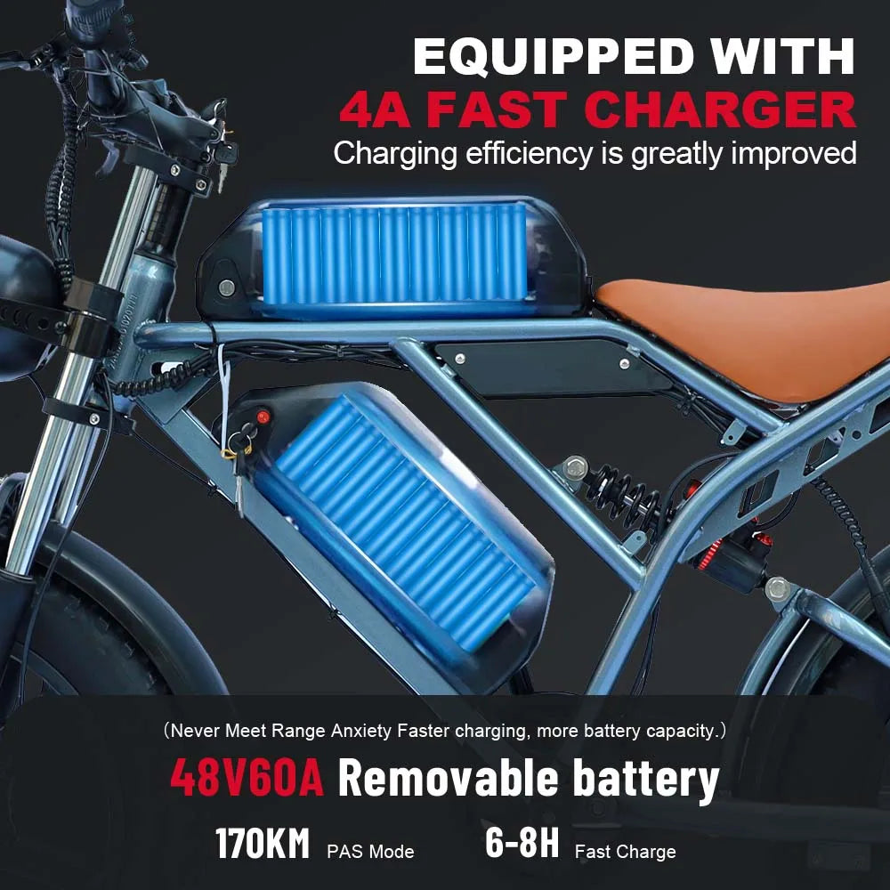 HX Q20PRO 2000W Adults Electric Bike Bicycle 48V 55AH 20 Inch Fat Tire electric bikes ebike Mountain Oil Brake 2000W Ebikes RISE DEFENSE SYSTEMS.AI PRODUCTS