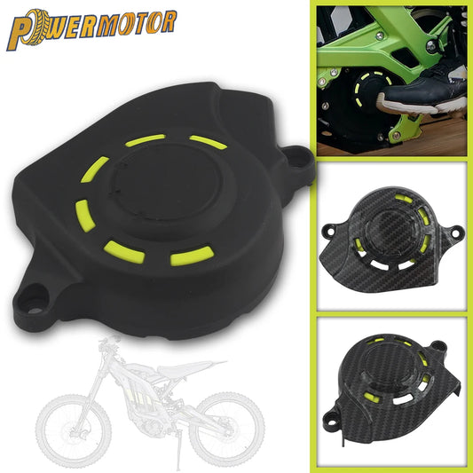 for Surron Light Bee X Electric Bike Motorcycle Accessories Motor Protection Covers 2023 New Plastic Carbon Fiber Free Shipping RISE DEFENSE SYSTEMS.AI PRODUCTS