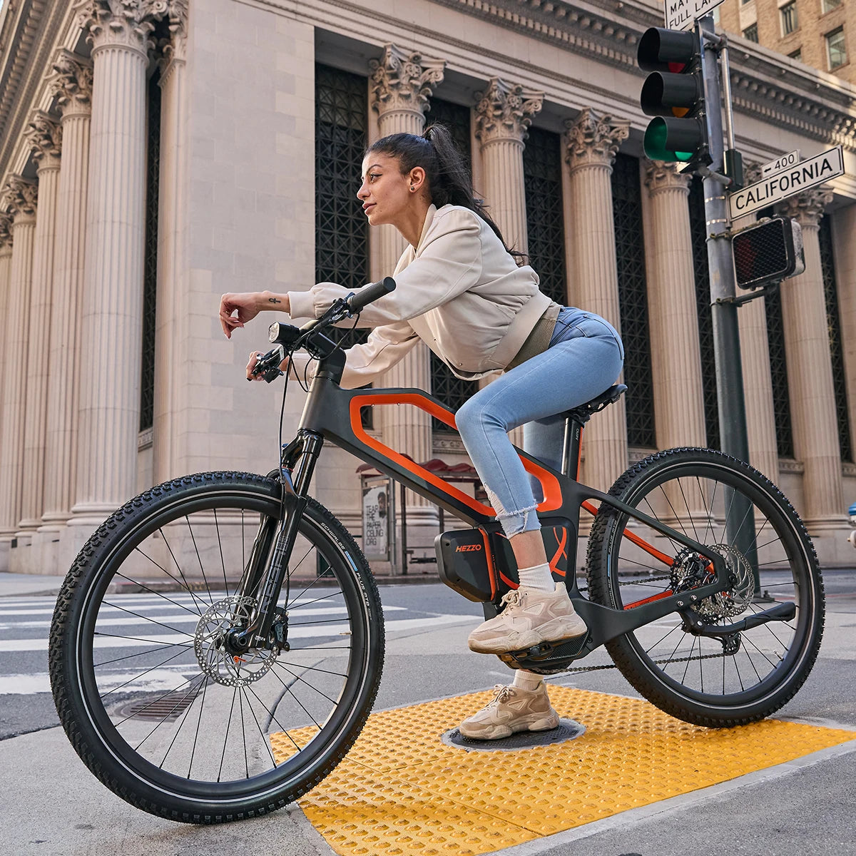 2024 HEZZO Carbon Fiber HM500 Electric bicycle Eu Us Warehouse 48V 500W 20AH 160km 11Speed Emtb Ebike US Warehouse RISE DEFENSE SYSTEMS.AI PRODUCTS