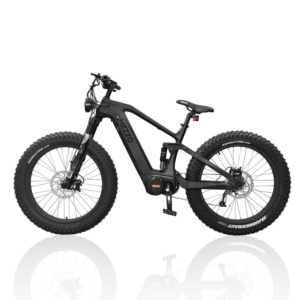 HEZZO-52V 1000W 21Ah Fat Tire Ebike,Carbon Fiber Electric Bicycle, , BAFANG M620, Mid Drive, Emtb, Off-Road 9 Speed Electr Bike RISE DEFENSE SYSTEMS.AI PRODUCTS