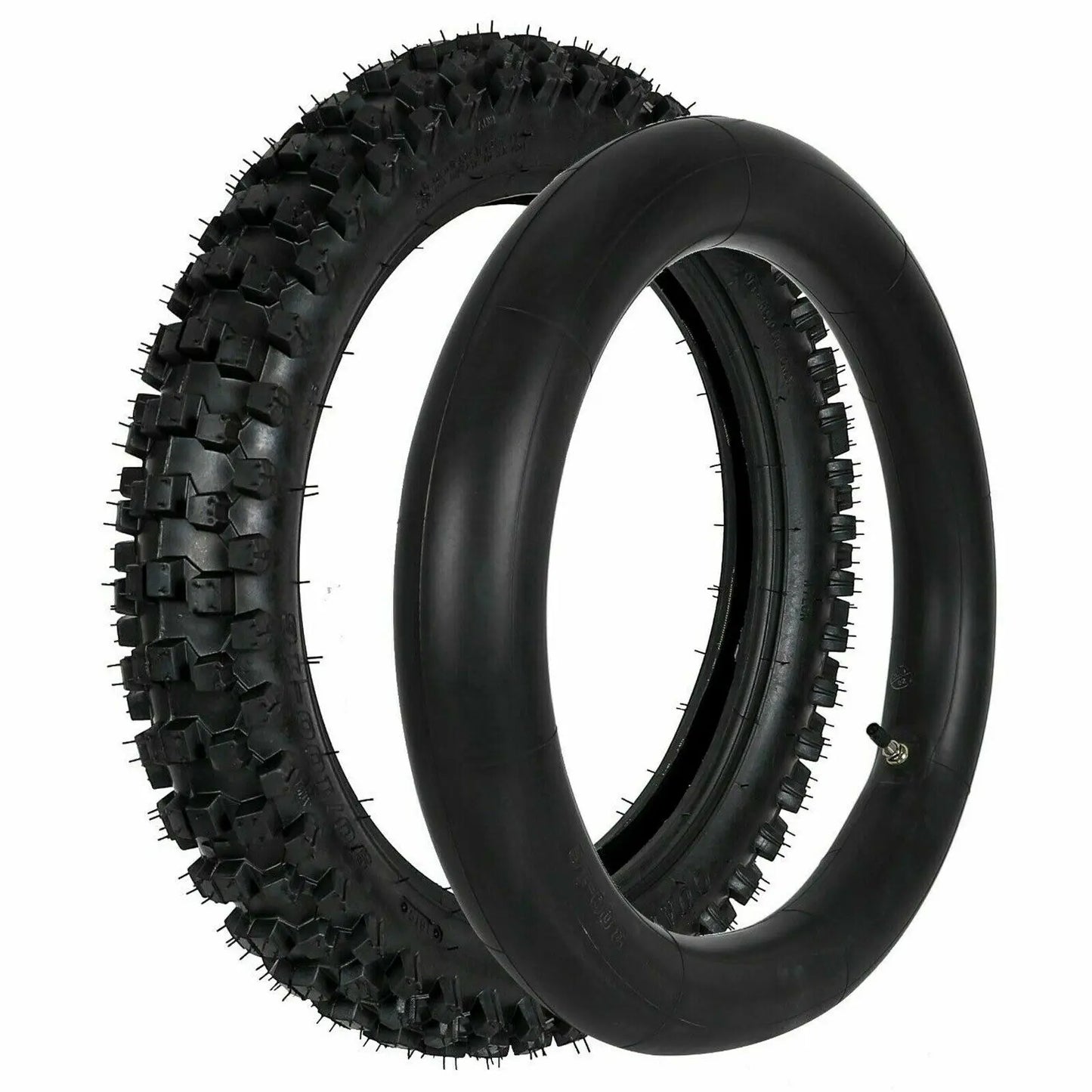 Black Front Rear Tire Tube Kit 70/100-19 90/100-16 Fit for 50cc - 150cc Dirt Pit Bike Motocross Off-road RISE DEFENSE SYSTEMS.AI PRODUCTS