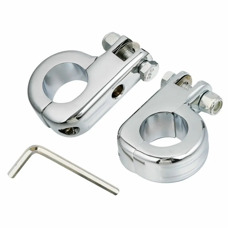 Motorcycle Universal 1.25" 32mm Highway Crash Bar Foot Pegs Footrest pedals Foot Rests For Honda Harley KAWASAKI YAMAHA Suzuki RISE DEFENSE SYSTEMS.AI PRODUCTS