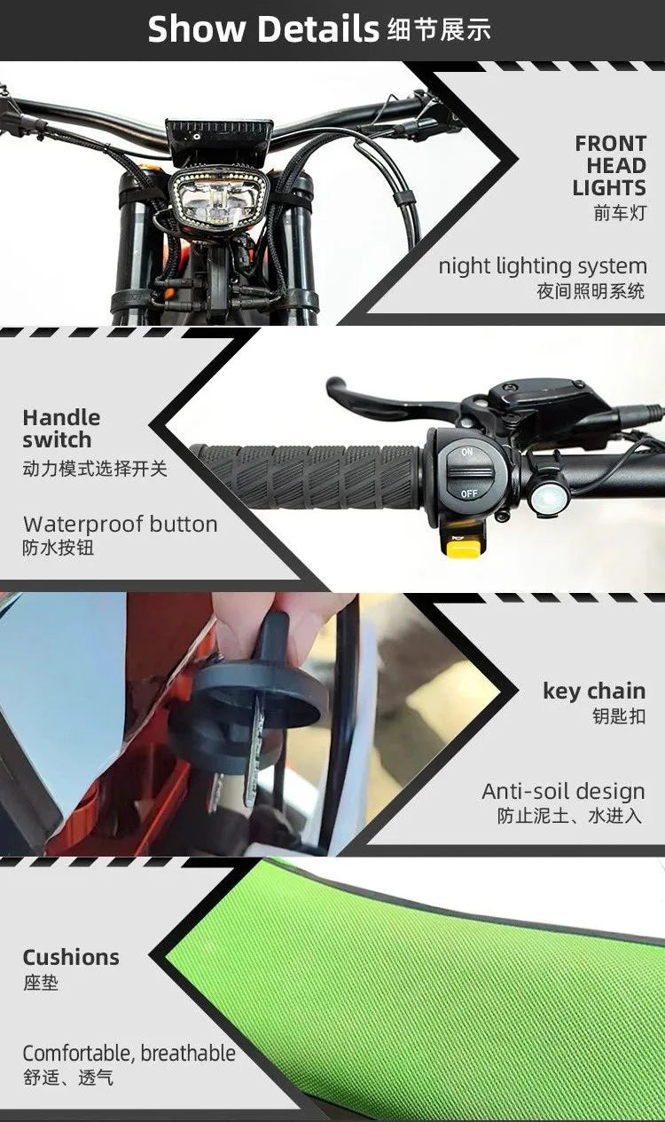 New Model 6000w Similar Style Electric Dirt Bike Motocross Electric Motorcycle electric pit bike moto bike RISE DEFENSE SYSTEMS.AI PRODUCTS