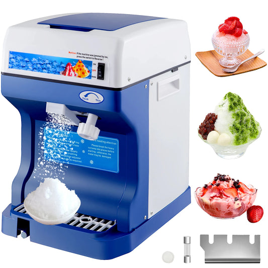 VEVOR 120/200 KG/H Electric Ice Shaver Branch Crusher Chopper Smoothie Blender Granizing Machine Shredder Snow Cone Cubes Maker RISE DEFENSE SYSTEMS.AI PRODUCTS