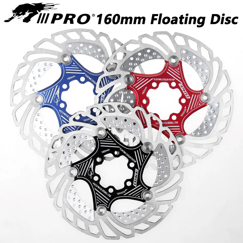 IIIPRO 6-Bolt Brake Disc 160mm/180mm/203mm Brake Disc Rotor Floating Cooling Heat Dissipation DH 6 Inch MTB/Road Bike RISE DEFENSE SYSTEMS.AI PRODUCTS