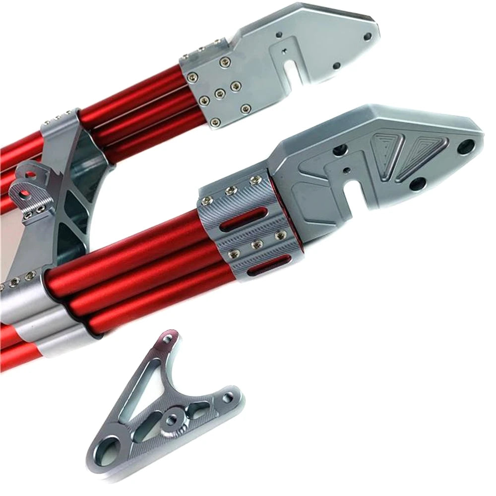 Electric Motorcycle Swing Arm New 3D CNC Adjustable 3-tube Water Pipe Rear Flat Fork Universal For M3 M5 M6 Little Monkey Modify RISE DEFENSE SYSTEMS.AI PRODUCTS